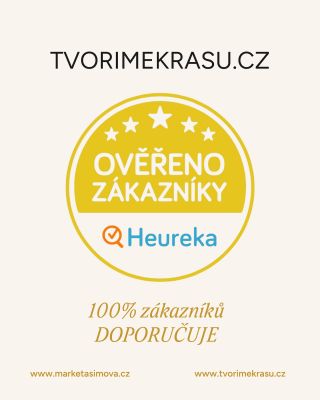 S pokorou a velkou vděčností oznamuji, že jsem na Heureka.cz získala zlatou pečeť „Ověřeno zákazníky“. A co je ještě...